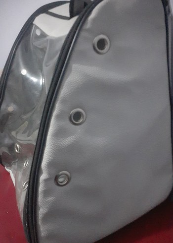 Beden Renk Şeffaf Kapaklı Gri Taşıma Çantası