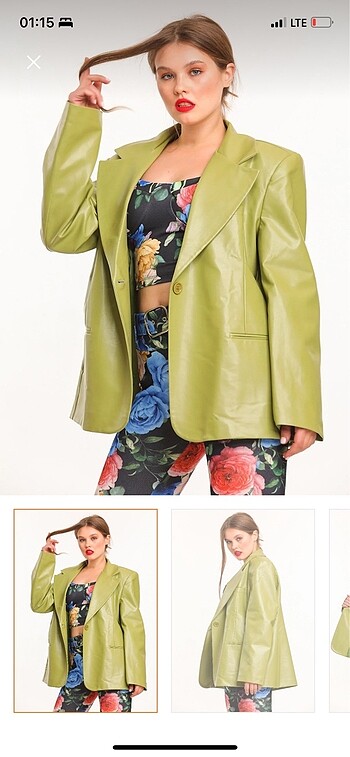 Deri Blazer Ceket