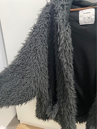 s Beden gri Renk Pull bear siyah kürk