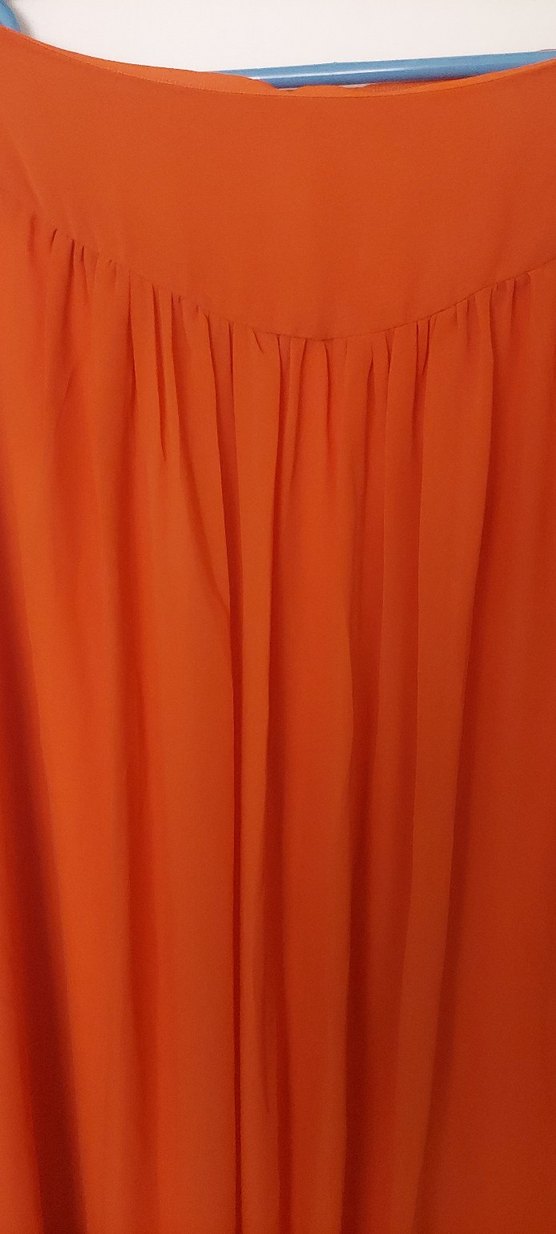 Turuncu Uzun Salaş Kadın Etek - Görsel 2