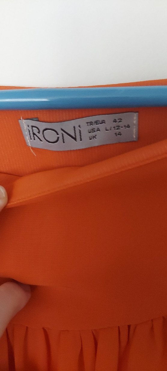 Turuncu Uzun Salaş Kadın Etek - Görsel 3