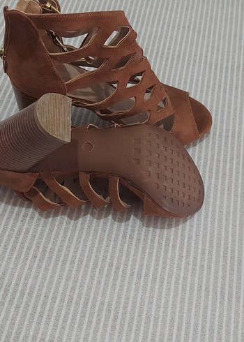 40 Beden kahverengi Renk taba Süet Dolgu Topuklu Kadın Stiletto