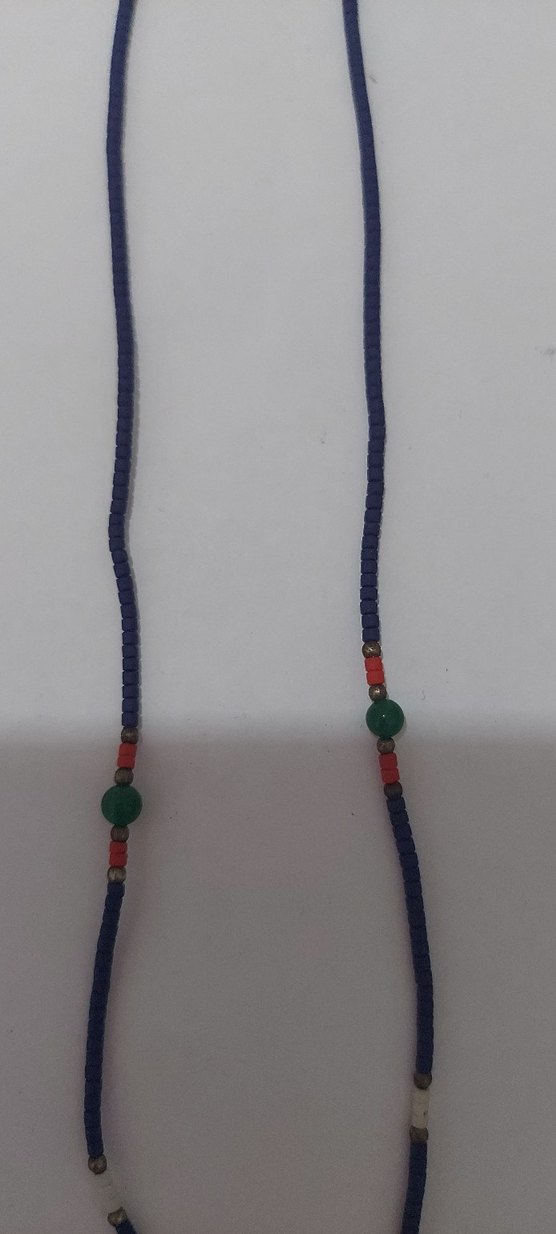 ince boncuklu kolye - Görsel 2