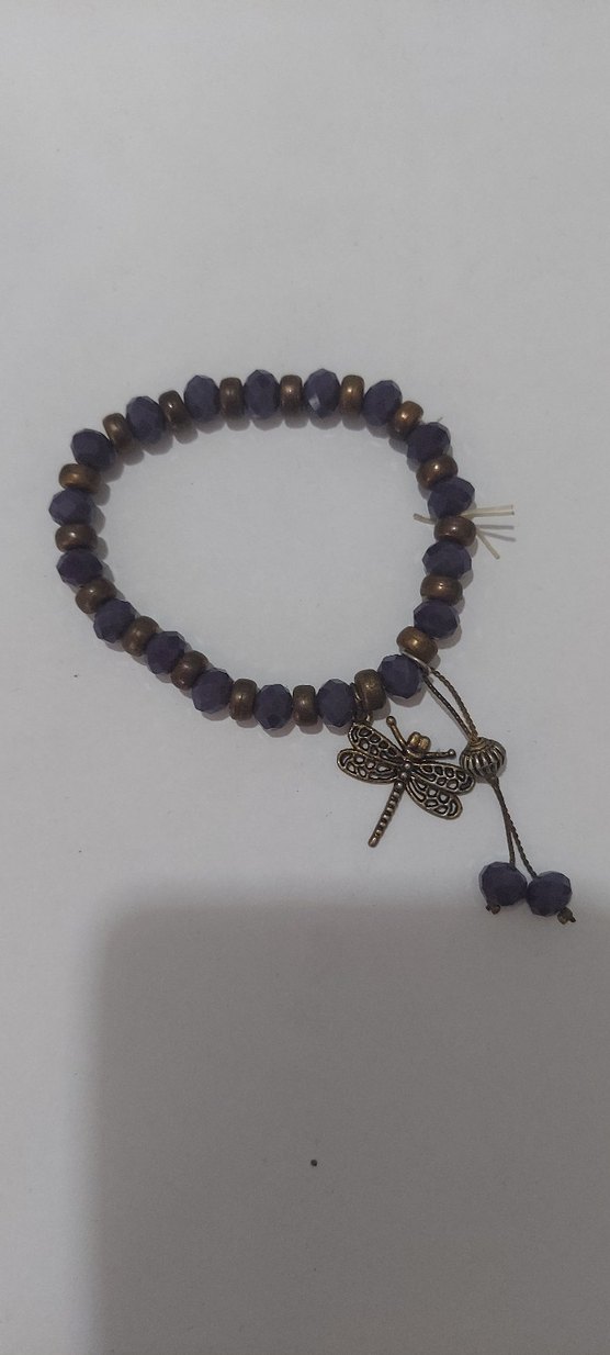 Mor Boncuklu Bohem Kadın Bileklik - Görsel 2