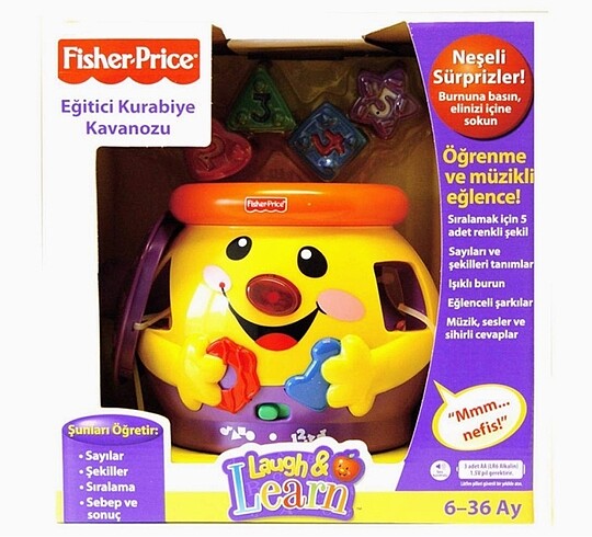 Beden Fisher Price Eğitici Kurabiye Kavanozu