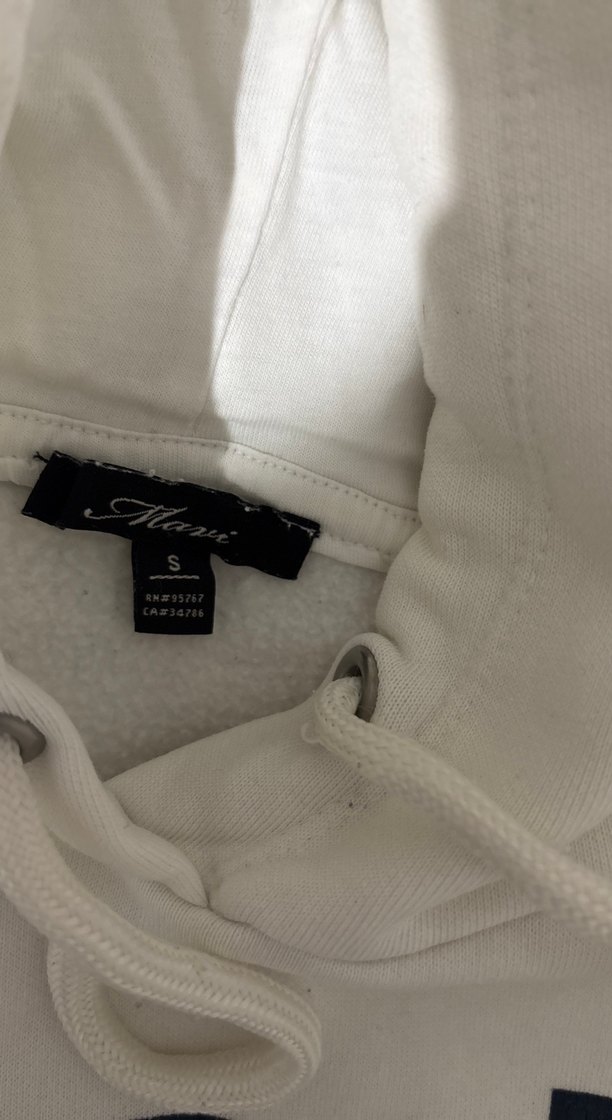 Mavi Beyaz Kapüşonlu Sweatshirt — görsel 2/4