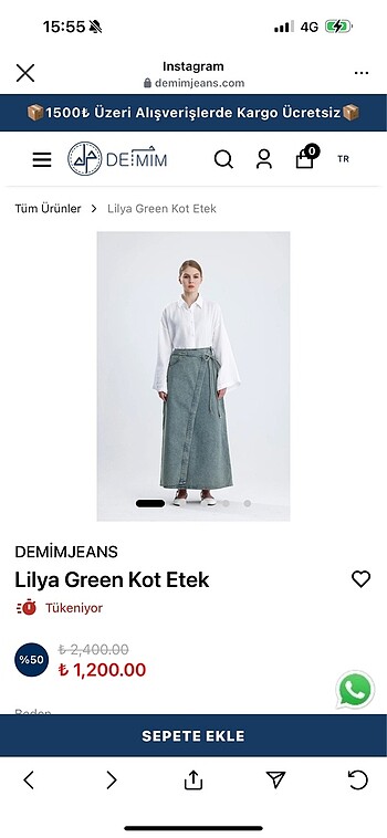 Zara Kot etek