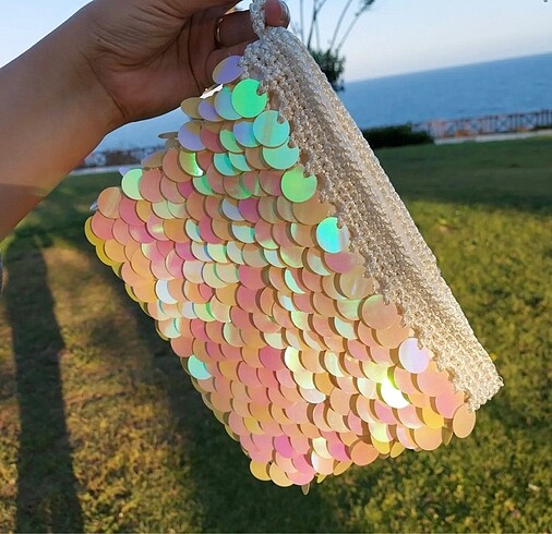 Zara Payetli çanta