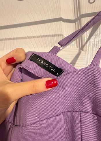 Trendyol & Milla Mor Mini Askılı elbise