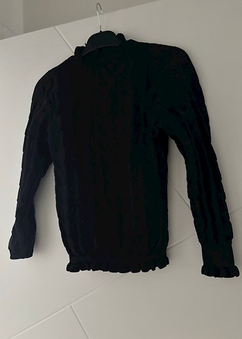 Siyah Pliseli Balıkçı Yaka Kadın Kazak - Görsel 3