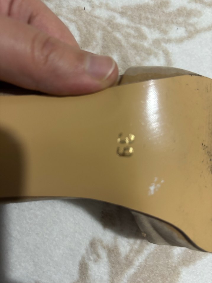 Bej Süet Tokalı Kadın Topuklu Ayakkabı - Görsel 4