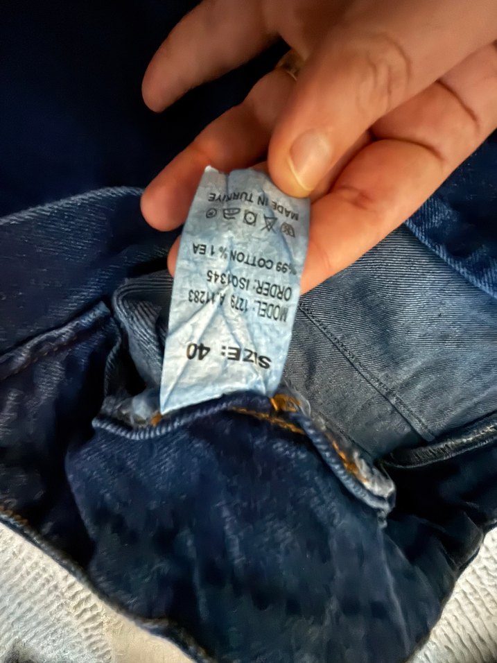 Lacivert Kadın Denim Pantolon - Görsel 3