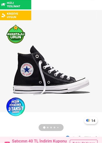 Converse Siyah Beyaz Klasik Sneaker