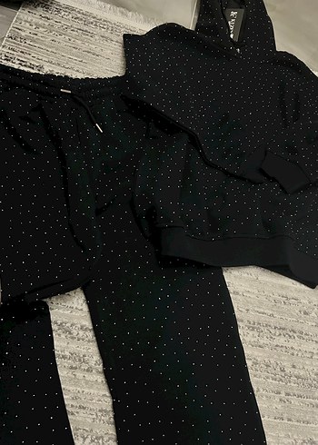 Siyah Kadın Eşofman Takımı - Görsel 7