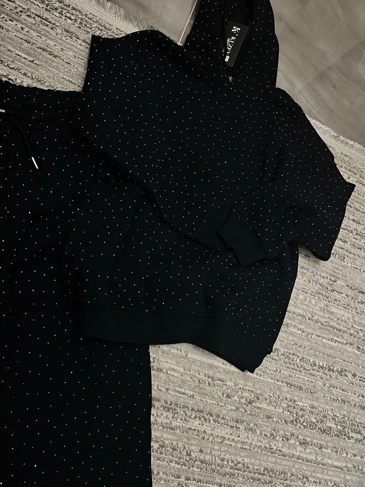 Siyah  Kadın Eşofman Takımı - Görsel 3