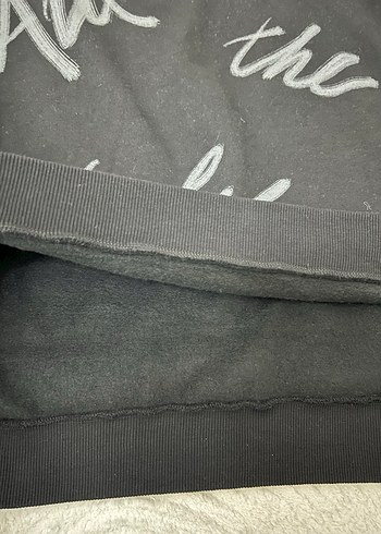 Siyah Baskılı Kadın Sweatshirt - Görsel 5