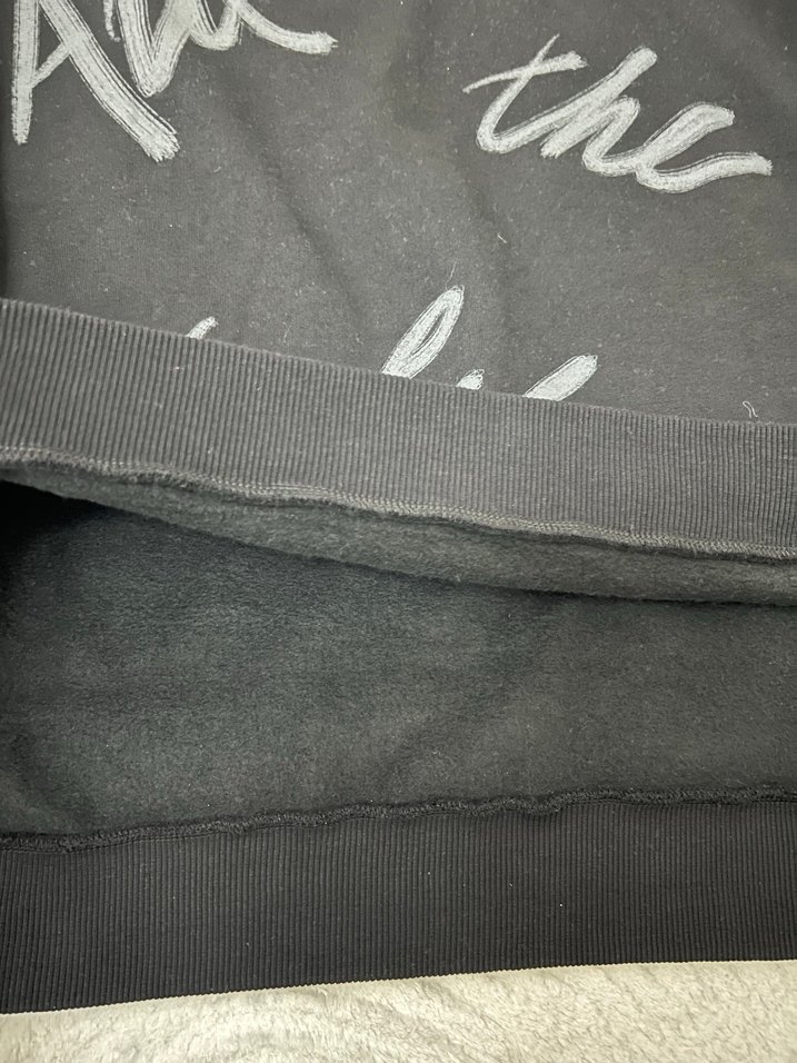 Siyah Baskılı Kadın Sweatshirt - Görsel 5