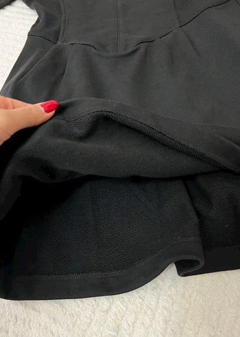 Siyah Uzun Kollu Midi Elbise - Görsel 8