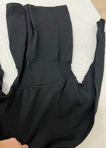 Siyah Uzun Kollu Midi Elbise - Görsel 4