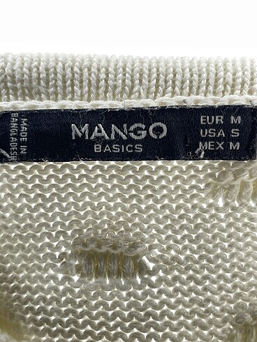 m Beden beyaz Renk Mango Kazak / Triko %70 İndirimli.