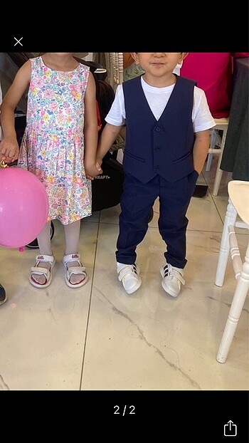 H&M yelek pantolon takım