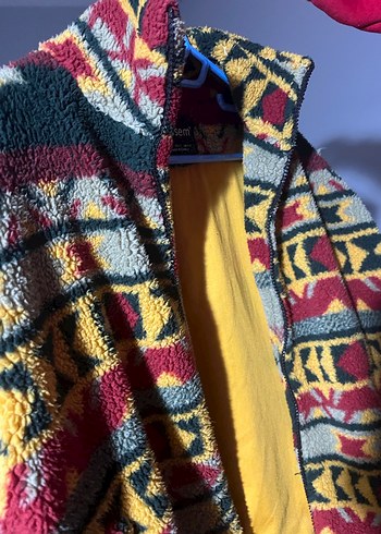 Busem Desenli Renkli Bohem Kadın Ceket - Görsel 2