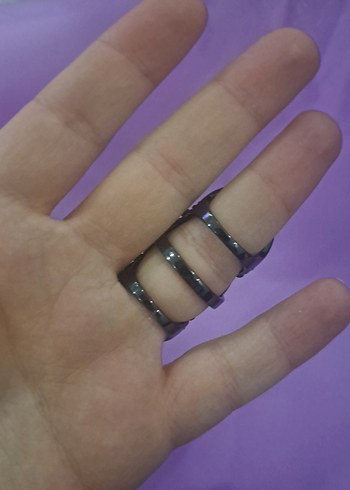 Kırmızı İşlemeli Gotik Kadın Yüzük - Görsel 4