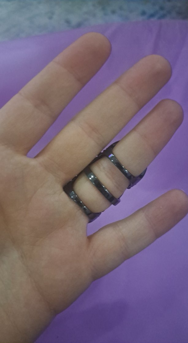 Kırmızı İşlemeli Gotik Kadın Yüzük - Görsel 4