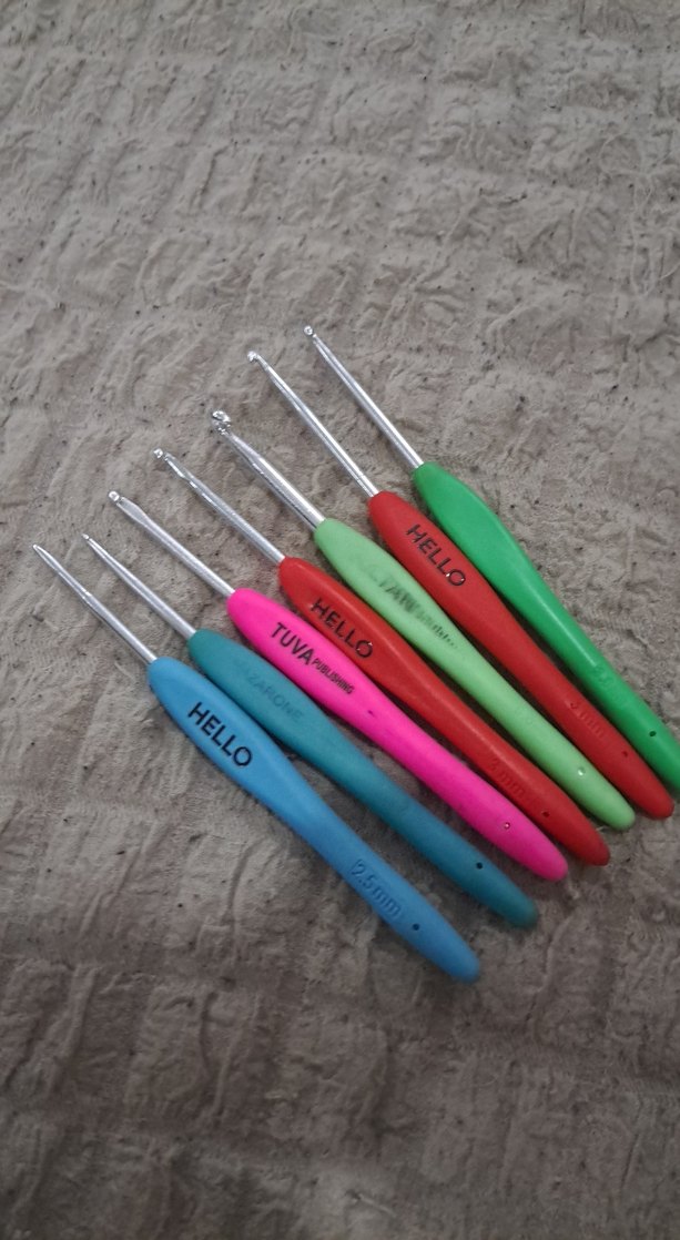 Renkli Tığ Seti - 8Parça - Görsel 2