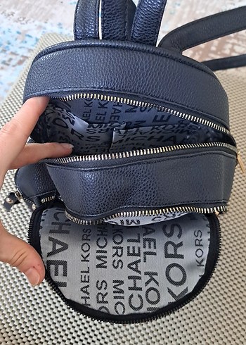 Michael Kors Siyah Deri Kadın Sırt Çantası - Görsel 2