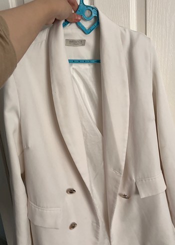 Zara Ekru Oversize Blazer Ceket