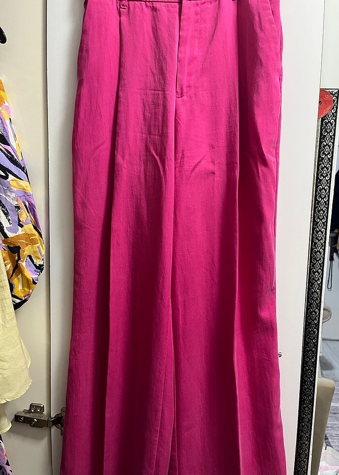 Zara XS keten pantolon - Görsel 2