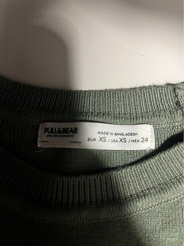xs Beden Pull and bear crop kazak