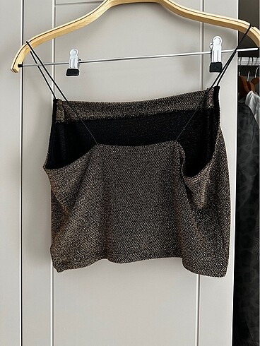 m Beden Gold simli crop