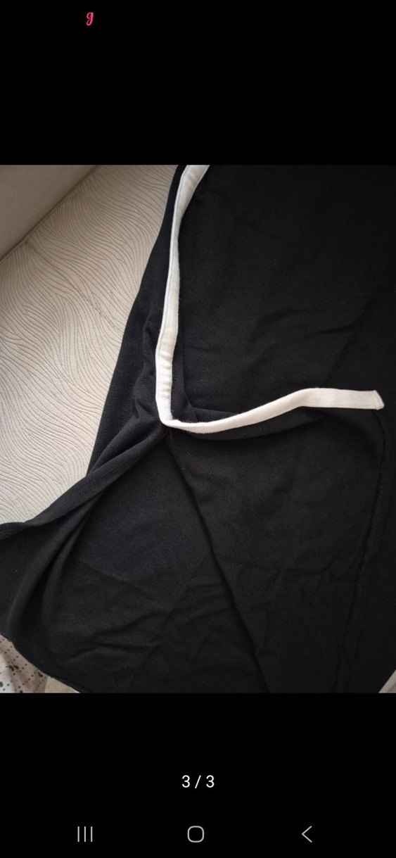 Siyah Drapeli Midi Kalem Etek adl etek - Görsel 3