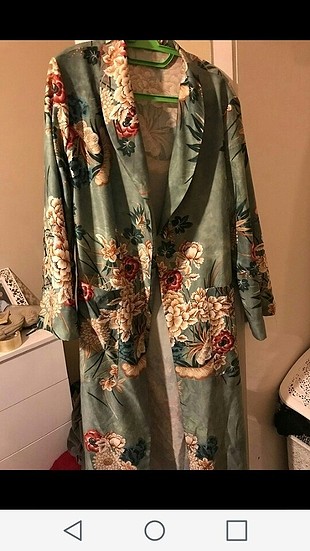 çicekli uzun kimono