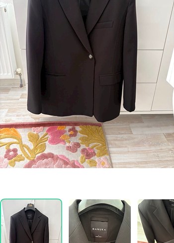 Diğer Sikligin Simgesi Siyah Tek Dugmeli Blazer Ceket