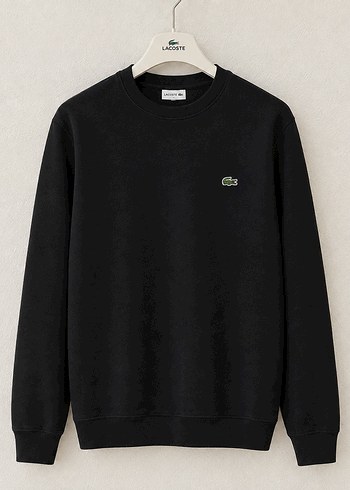 Diğer Lacoste Siyah Bisiklet Yaka Sweatshirt