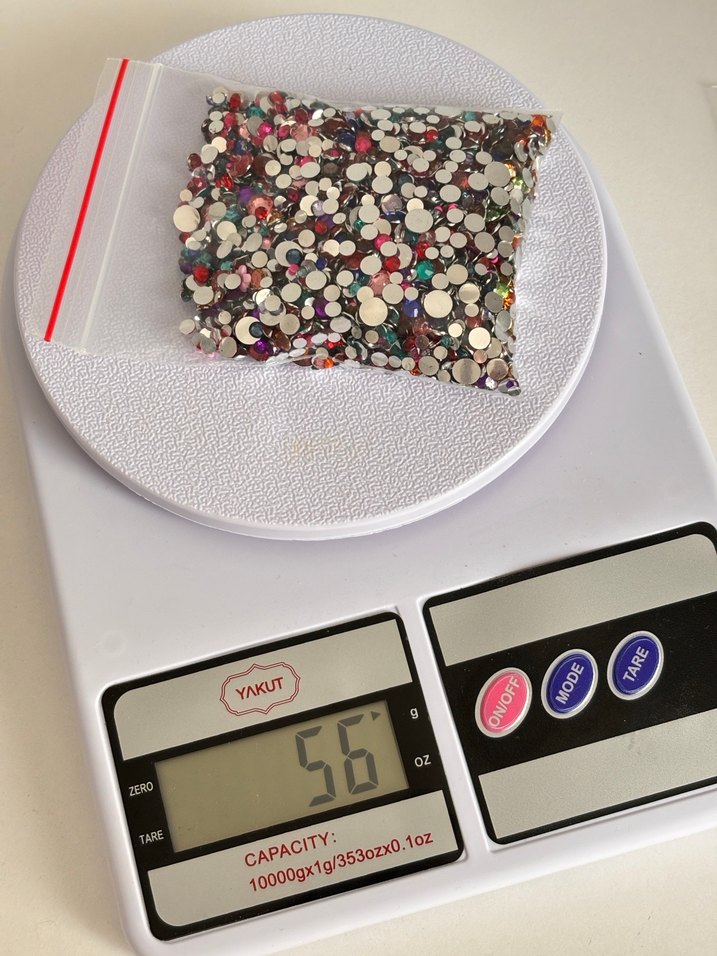 Kristal Renkli Tırnak Yüz Süslemeleri 56gr - Görsel 2