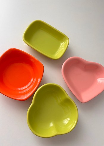 Renkli Şekilli 4lü Çerezlik Set - Görsel 2