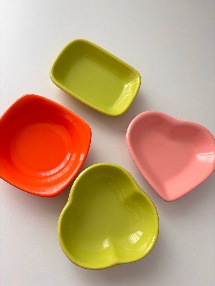 Renkli Şekilli 4lü Çerezlik Set - Görsel 2