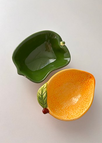 Renkli Sebze Şekilli Seramik Çerezlik Kase Seti - Görsel 3