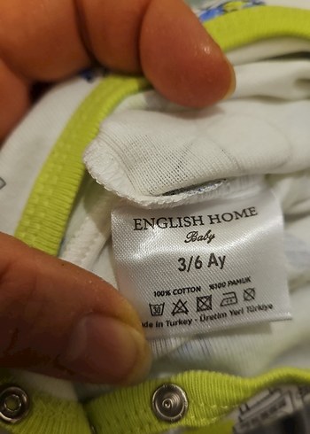 Renkli Baskılı Kısa Kollu Bebek Zıbını - Görsel 2