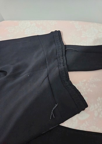 Erkek Siyah Fermuarlı Sweatpant - Görsel 6