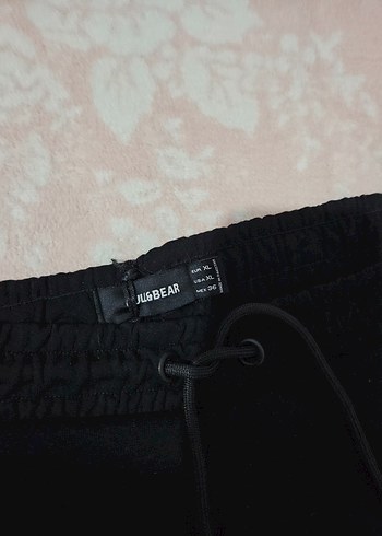 Erkek Siyah Fermuarlı Sweatpant - Görsel 3