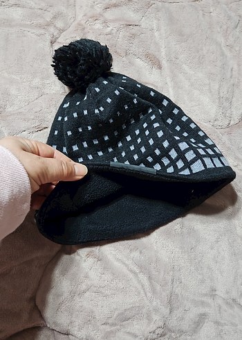 Kadın Siyah Gri Terrex Örgü Yün Bere - Görsel 2