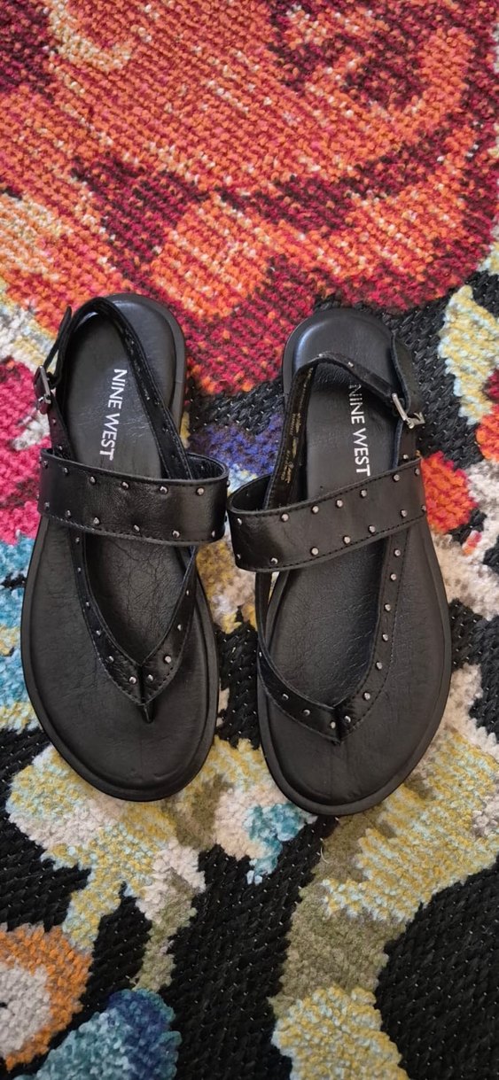 Siyah Tokalı Gotik Dolgu Topuklu Kadın Sandalet - Görsel 2