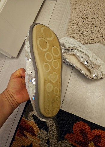 Beyaz Parlak Payetli Ev terligi - Görsel 3