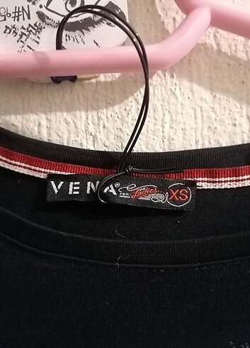 xs Beden Vena marka, etiketli siyah beyaz tunik 
