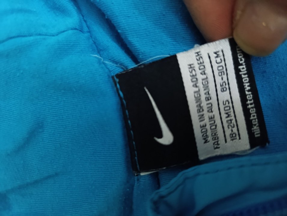 Nike Erkek Çocuk Mavi Fermuarlı Mont - Görsel 4